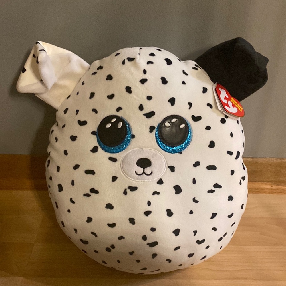 Ty squish beanie babies 14 in. With tag Dalmation Dog